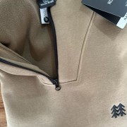 刺绣落肩版高品特价可隆刺绣立领半拉链长袖卫衣男女同款