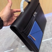 质感拉满！爱马仕真皮邮差公文包