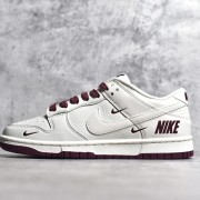 Nk SB Dunk Low 联名三勾 米酒红配色 低帮休闲运动滑板板鞋
