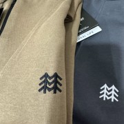 刺绣落肩版高品特价可隆刺绣立领半拉链长袖卫衣男女同款