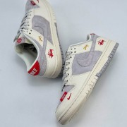 Nike SB Dunk Low x Stussy 蛇年限定 白灰小钩满天星