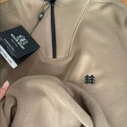 刺绣落肩版高品特价可隆刺绣立领半拉链长袖卫衣男女同款