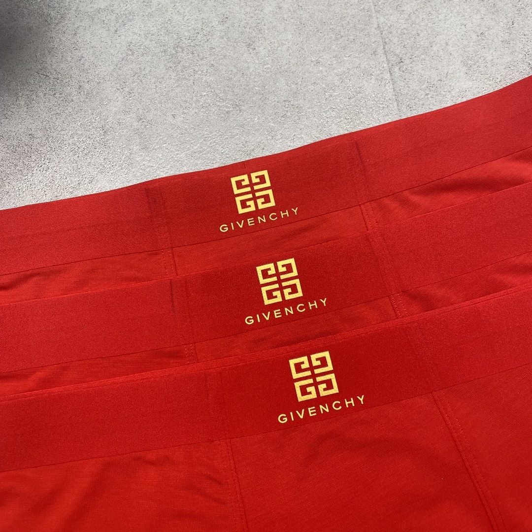Givenchy纪梵希 红底裤 自备送礼佳品!经典时尚男士内裤 第6张